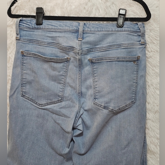 Madewell Women's Mid Rise Stovepipe Sky Blue Skinny Jeans Size 30/10 - Picture 9 of 12